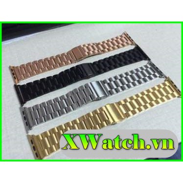 Dây Apple Watch kim loại thép không gỉ seri 1 2 3 4 5 38mm 40mm 42mm 44mm