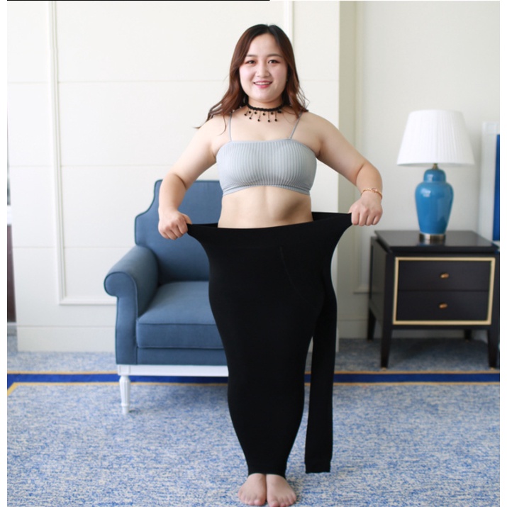 Quần legging nữ BIGsize chất cotton dày dặn co giãn (40-77kg)QS35