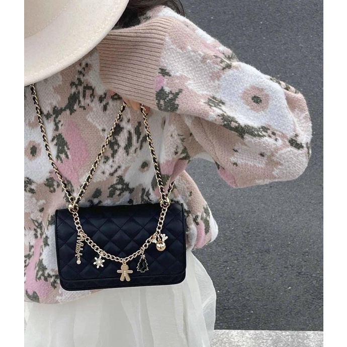 Túi nữ đeo chéo chữ C size 22cm siêu xinh xinh