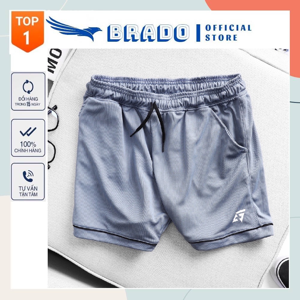 Quần đùi nam tập gym, chơi thể thao form Slimfit chất vải co giãn, thoáng mát