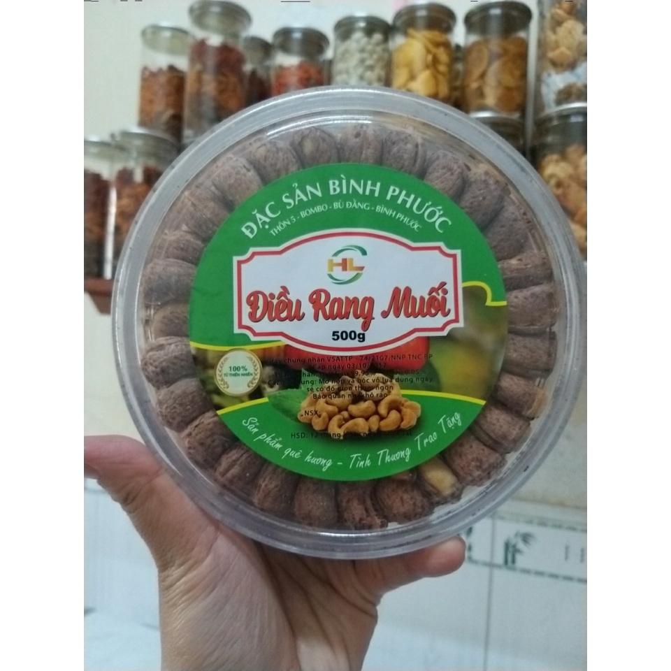 [TOÀN QUỐC] 500G Hạt Điều Rang Muối Đặc Sản Bình Phước - nuongfood