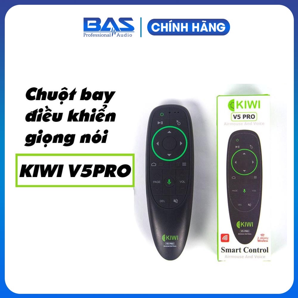 [ Chính Hãng ] Chuột bay điều khiển không dây kèm giọng nói cho tivi box Kiwi V3 Pro / Kiwi V5 Pro dùng cho đầu Android