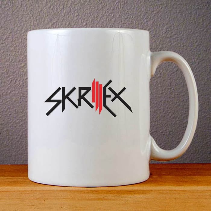 Ly Sứ Uống Nước In Logo Skrillex Độc Đáo