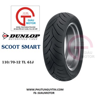 Dunlop_lốp siz 110.70-12 scootsmart tl 61j vỏ x size 110-70-12 scootsmart tl 61j