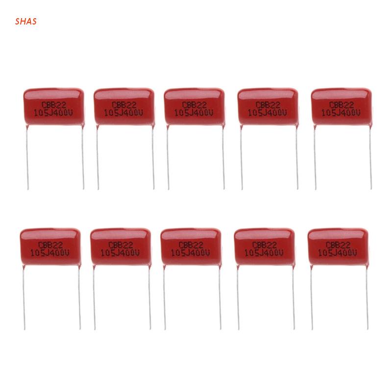 Set 10 Tụ Phim 1uf P20Mm Cbb22 105j 400v Chuyên Dụng