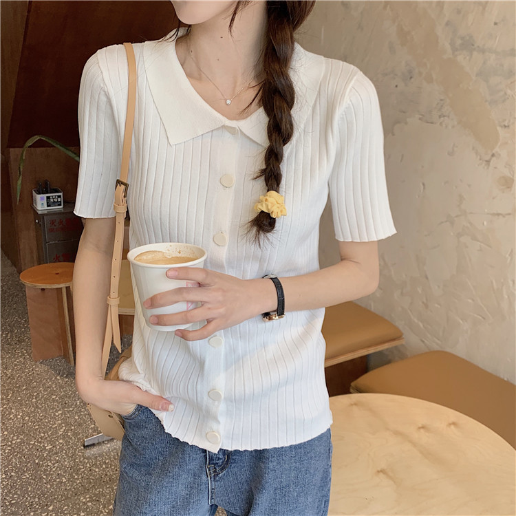 Áo Thun Polo Ngắn Tay Phong Cách Retro Hàn Quốc 4 Màu Lựa Chọn | BigBuy360 - bigbuy360.vn