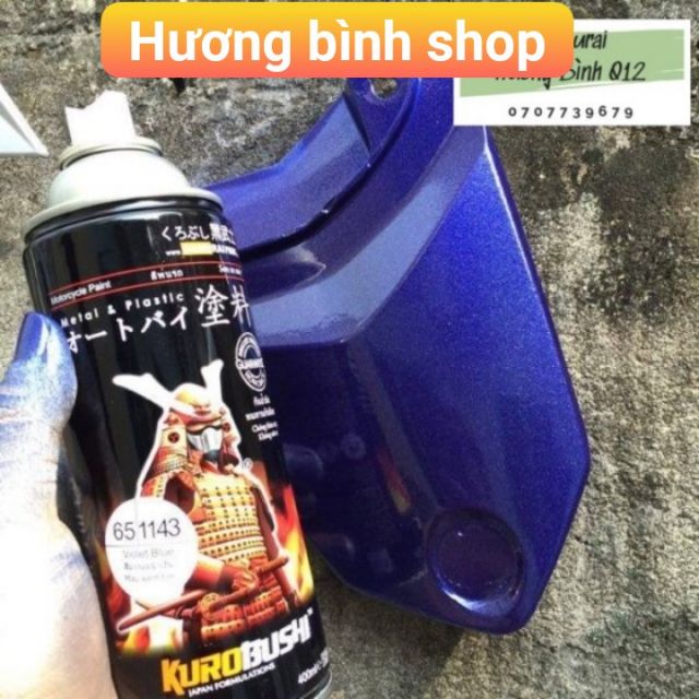 Sơn samurai màu xanh tím