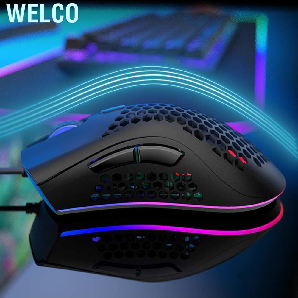 Chuột Gaming Có Dây Welco 7 Nút 200-12000 Dpi