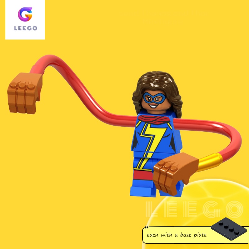 Lego Marvel Hero Ms. Mô Hình Đồ Chơi Lego Nhân Vật Marvel LELE D121