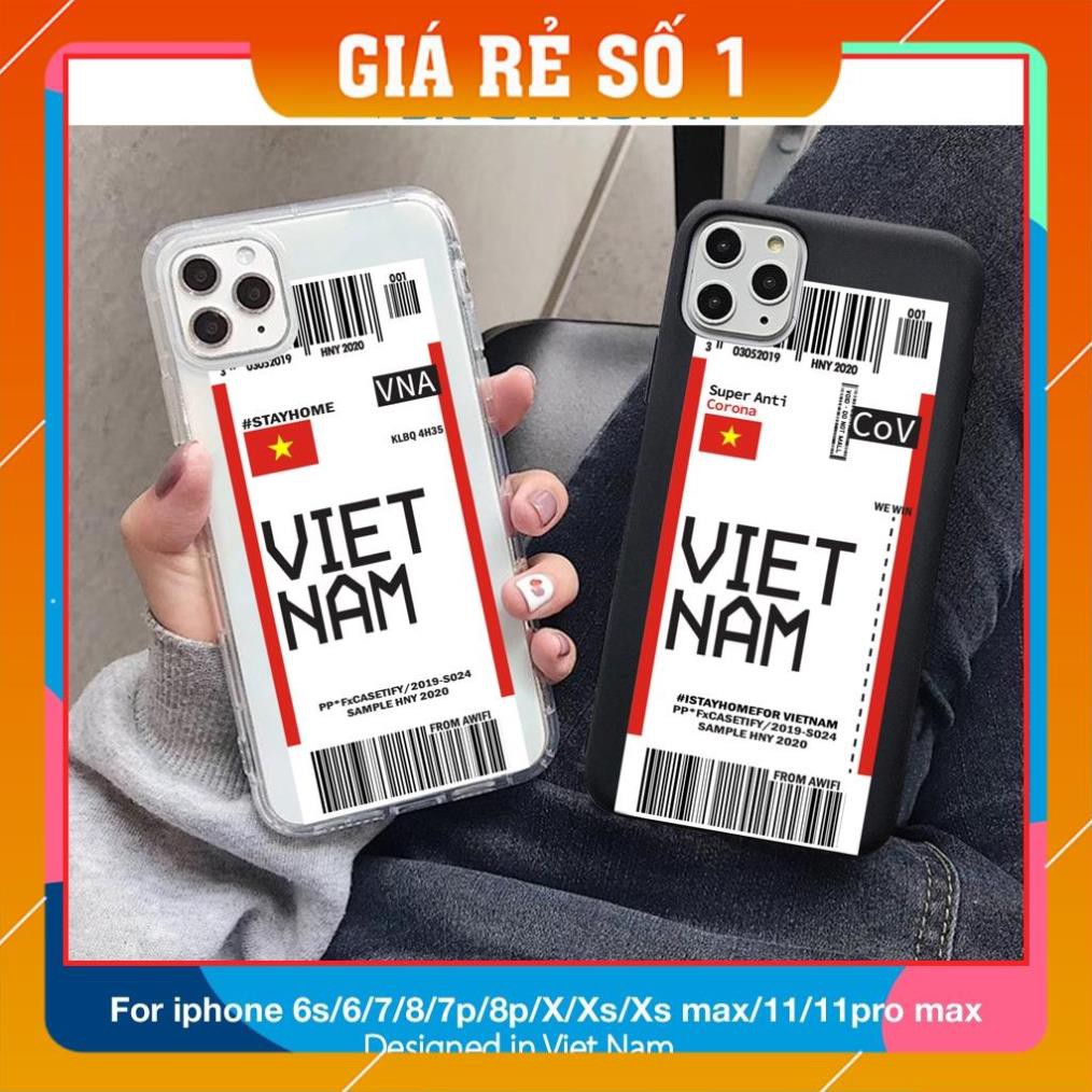 Ốp iphone - Ốp lưng Ticket Vn win trơn 5/5s/6/6s/6plus/6s plus/7/8/7plus/8plus/x/xs/xs max/11/11pro max- Awifi Case A3-2