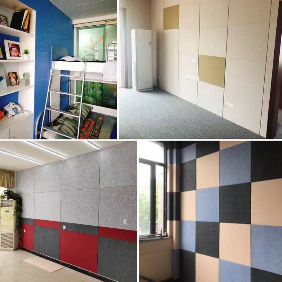 1 Miếng Dán Tường Cách Âm Hình Vuông Chịu Lực Tốt Trang Trí Nhà Cửa / Văn Phòng