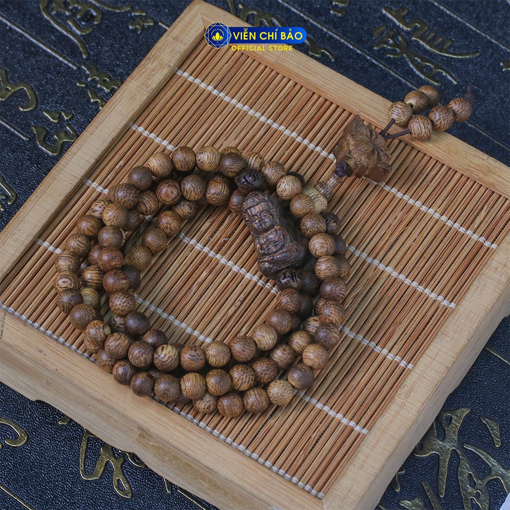 Vòng tay Trầm Hương nam nữ trầm tốc charm Phật, hoa sen thời trang phụ kiện trang sức Viễn Chí Bảo V000806