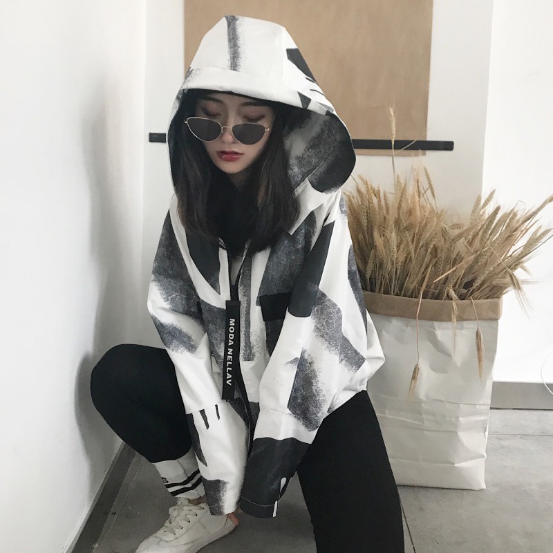 (Order) 058 Áo khoác bomber dù nữ dáng ngắn cá tính ulzzang