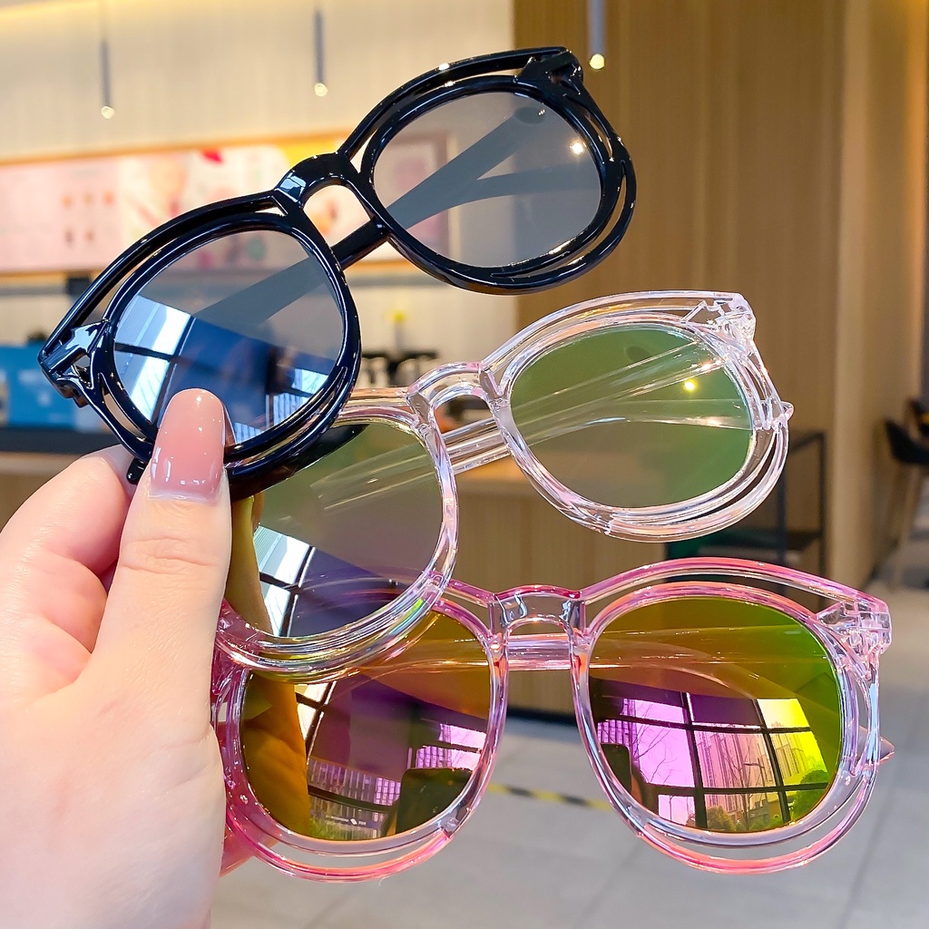 Kính Mát Chống Tia UV Kiểu Dáng Hoạt Hình Dễ Thương Cho Bé