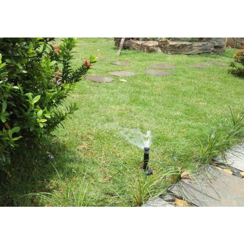 Đầu tưới phun mưa thò thụt PANDA- SPRAY, Béc tưới cỏ, tưới cây thu gọn điều chỉnh góc độ tưới 25°-360° ren 21 1/2"
