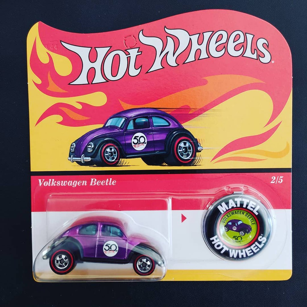 Hot Wheels Mô Hình Xe Hơi Volkswagen Beetle Frog Hỗ Trợ Tiền Xu 50th Rare (Max.1 / Mua Mua Mua Mua Đồng)