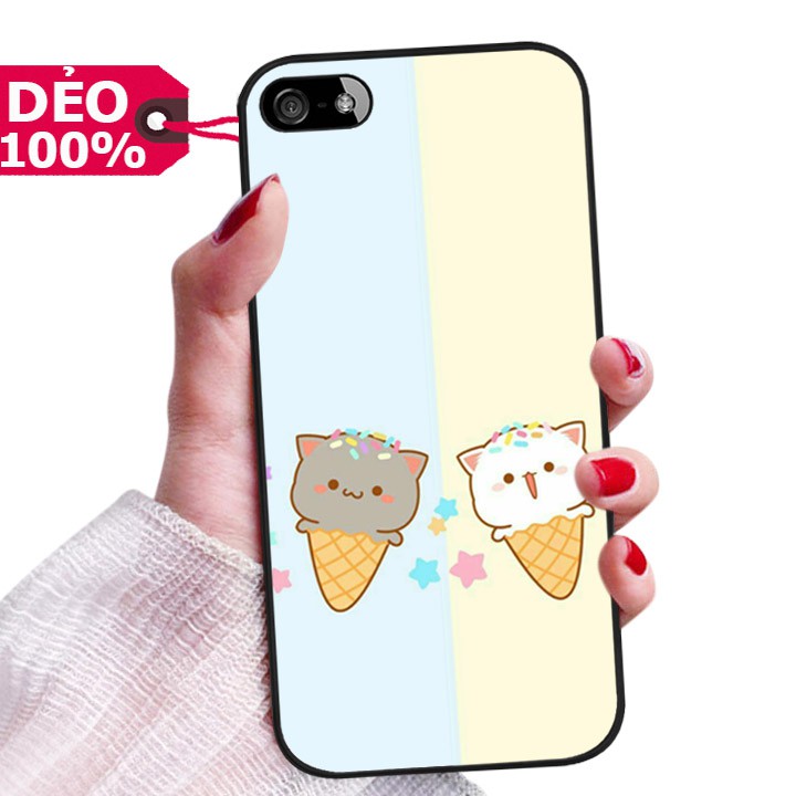 ỐP LƯNG DẺO IPHONE 5 HÌNH NỀN HOẠT HÌNH COUPLE SIÊU CUTE PHỦ BÓNG NHƯ GƯƠNG