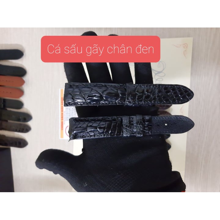 Dây Đồng Hồ Dây Da Cá Sấu Thật 100% Đặt Xưởng Làm