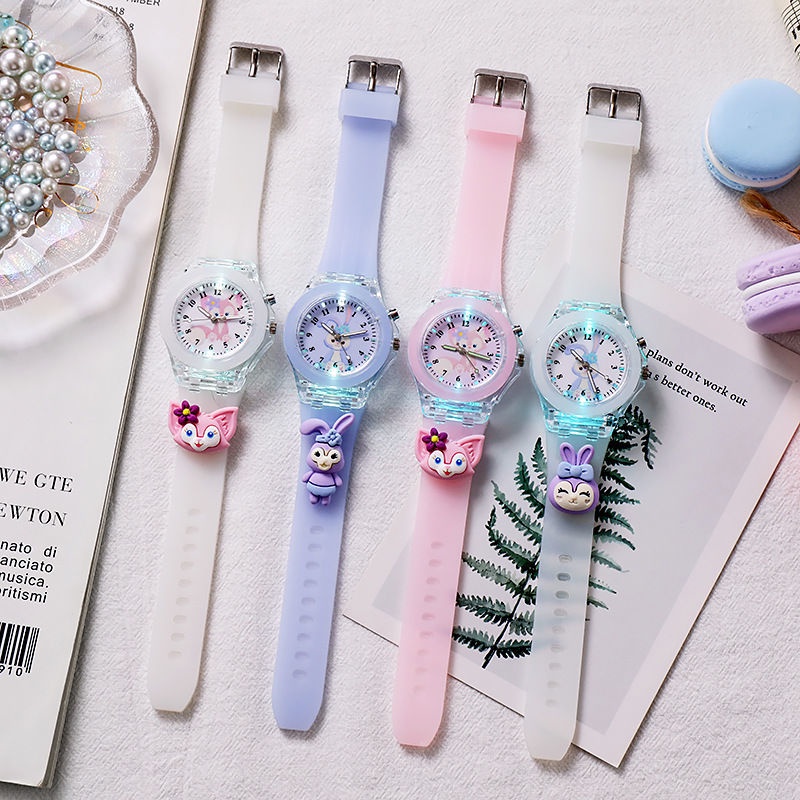 Sanrio Đồng Hồ Điện Tử Dạ Quang Hình Chú Chó gui Đáng Yêu Cho Bé Trai Gái