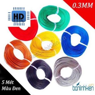 Dây điện 0.3mm đủ màu