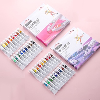 [Sale] Bột Vẽ Cọ Bản Dùng Vẽ Móng Set 12 Màu