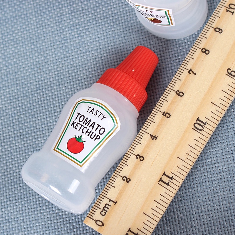 Set 2 Chai Nhựa Đựng Sốt 25ML Kèm Muỗng Tiện Lợi