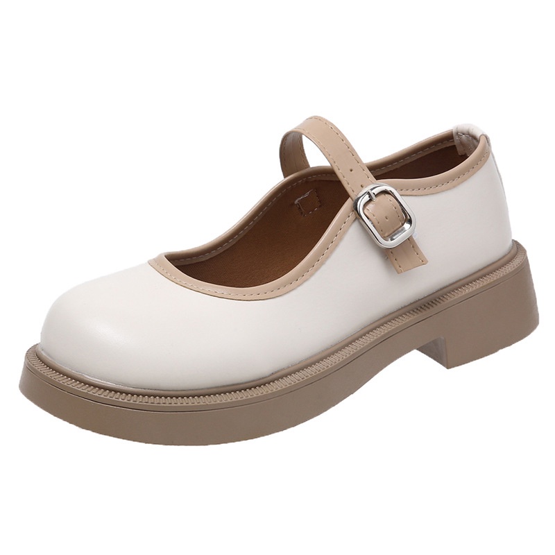 Giày da IELGY đế dày phong cách retro thời trang cho nữ