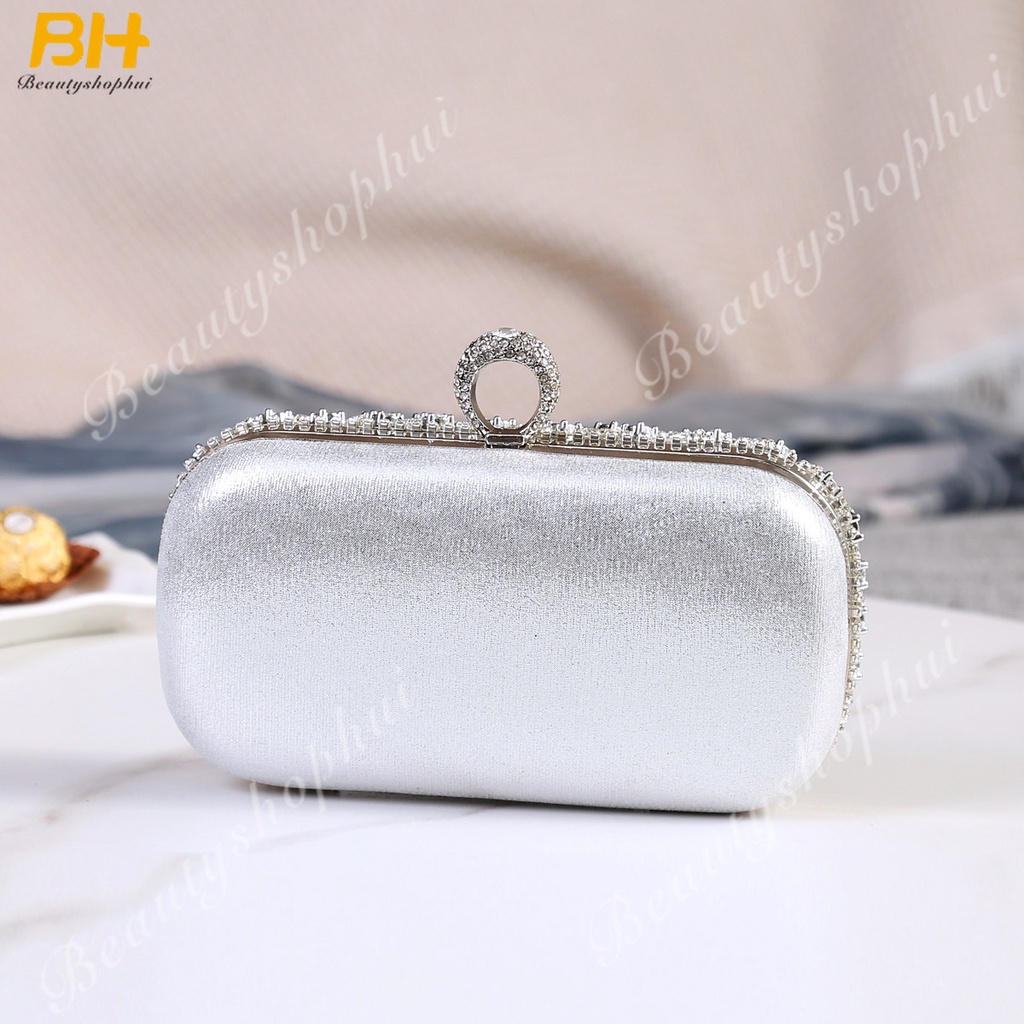 Túi Xách Đeo Chéo Đính Đá Phong Cách Âu Mỹ Mới 2022 Cho Nữ