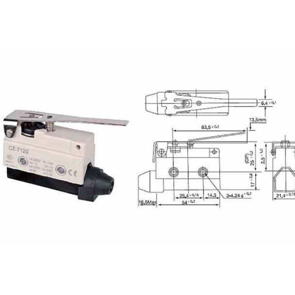 CÔNG TẮC HÀNH TRÌNH CẦN NGẮN CẦN DÀI CÓ BÁNH XE CZ-7120 CZ-7121 CZ-7140 CZ-7141 đảm bảo chất lượng