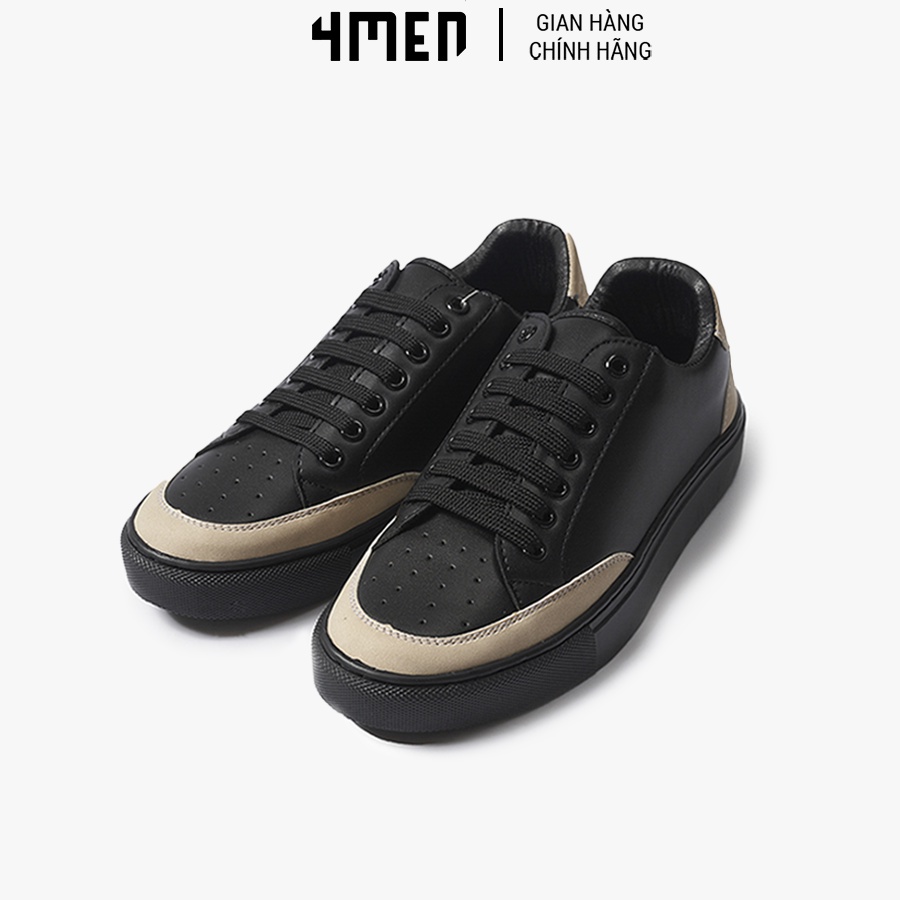 Giảy thể thao sneaker nam đẹp 4MEN G009 phối kem độn đế, tăng chiều cao thời trang trẻ trung