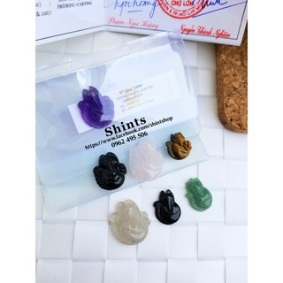 Vòng cổ Tỳ hưu tím nở hậu 2cm