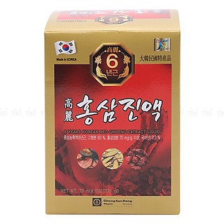 Nước Hồng Sâm Hàn Quốc 6 Năm Tuổi Red Ginsen Hộp 30 gói