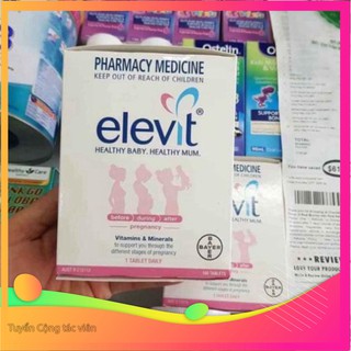 SIÊU PHÂM GIẢM MẠNH Vitamin Tổng Hợp Elevit Cho Bà Bầu 100 Viên SIÊU PHÂM GIẢM MẠNH