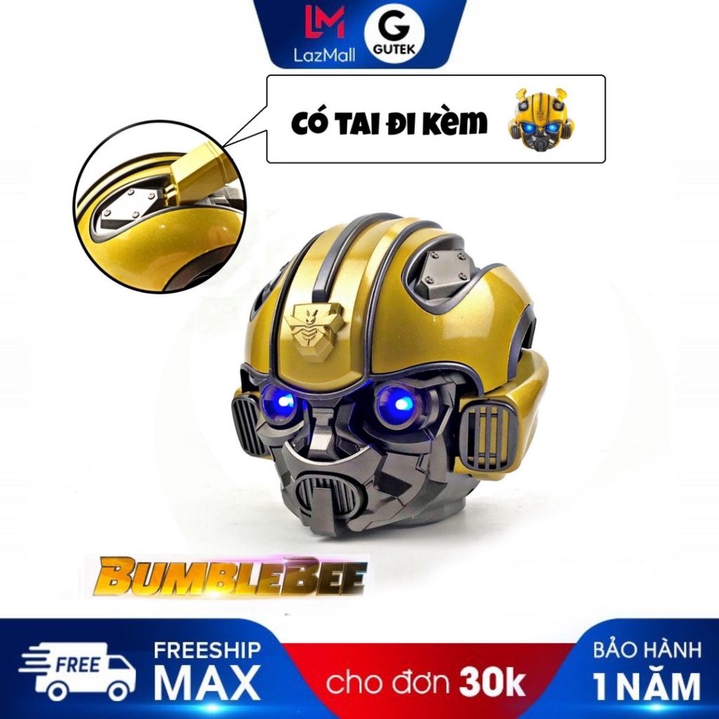 Loa Bluetooth GUTEK Siêu Bass Bumblebee Transformer, Mắt