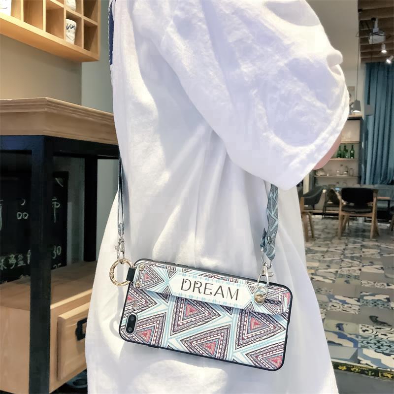 Compatible For Case Apple iPhone 13 12 Mini 11 Pro Max 6 6s 7 8 Plus X XS Max XR TPU Soft Casing Cover Wristband Lanyard