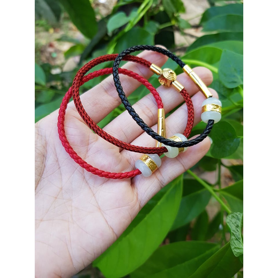 Combo Dây Da + Lu Thống Bạch Ngọc