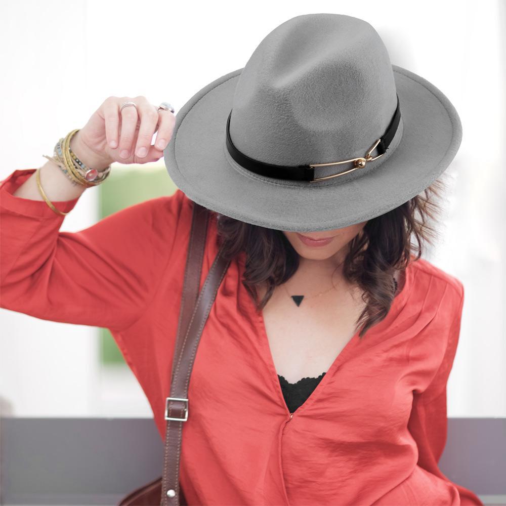 Nón Fedora Rộng Vành Thời Trang Thu Đông Mới