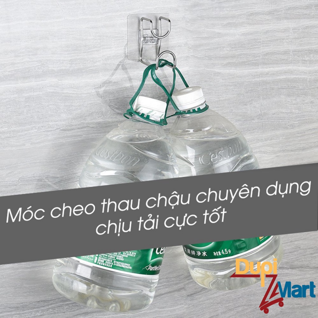 Móc Dán Inox Treo Thau Chậu, Rổ , Khăn , Quần Áo , Đồ Dùng Phòng Tắm , Nhà Bếp - Móc Treo Đồ Dán Tường Đa Năng