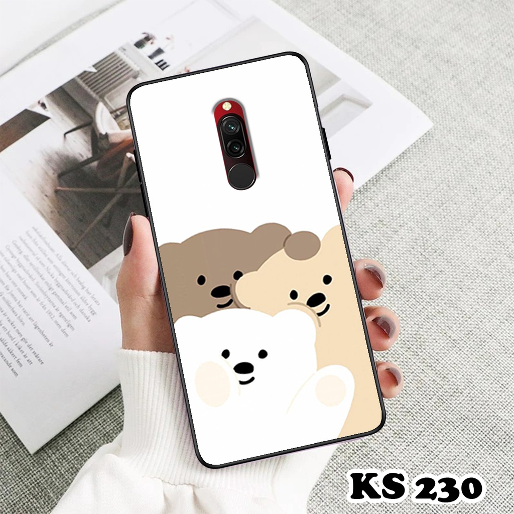 Ốp lưng Xiaomi Redmi 7 - Redmi 7A - Redmi 8 - Redmi 8A - Ốp in hình gấu bear ngộ nghĩnh