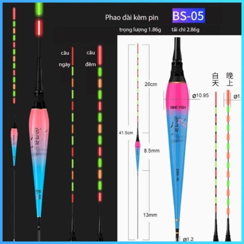 PHAO ĐIỆN CÂU ĐÊM KÈM PIN SẴN