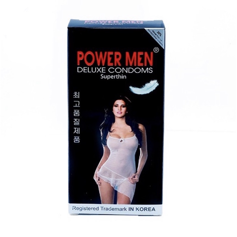 Hộp 12 chiếc Bao cao su POWERMEN Siêu mỏng mượt mà TTC