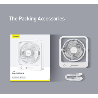 Quạt mini để bàn baseus cube shaking fan cxmf-02