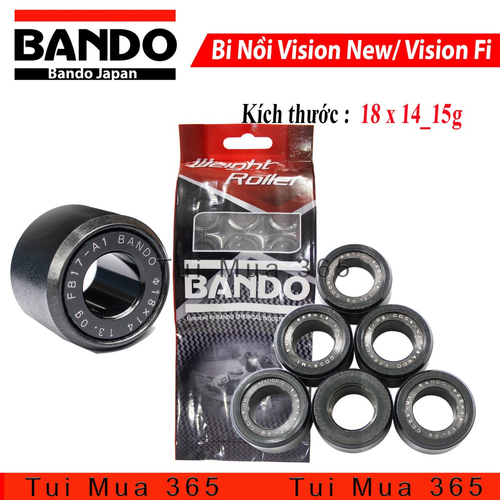 Bộ Bi Nồi Bando Honda Vision Fi ( 18 x 14_15g )