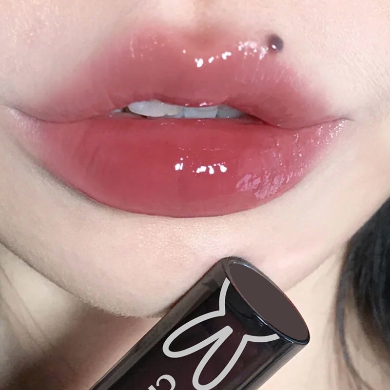 Son Môi Dưỡng Ẩm Chống Thấm Nước 9 Màu Đen Thiết Kế Thỏ Chushu YD