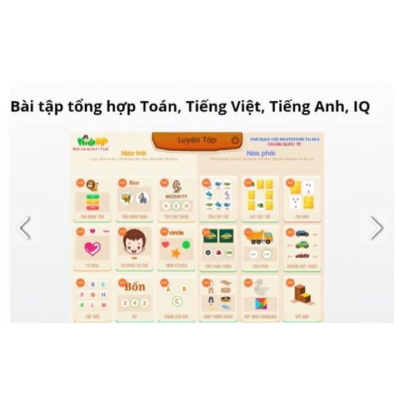 Phần mềm Giáo dục sớm cho trẻ 2-7T kích hoạt tư duy toàn diện