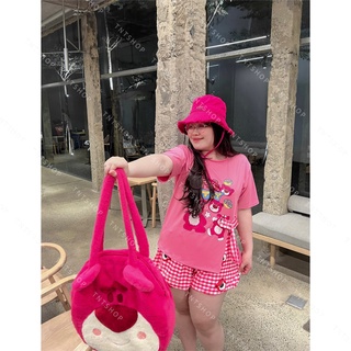 SET ÁO GẤU NƠ + QUẦN SHORT CARO [TNT SHOP BIGSIZE 60KG 90KG ]