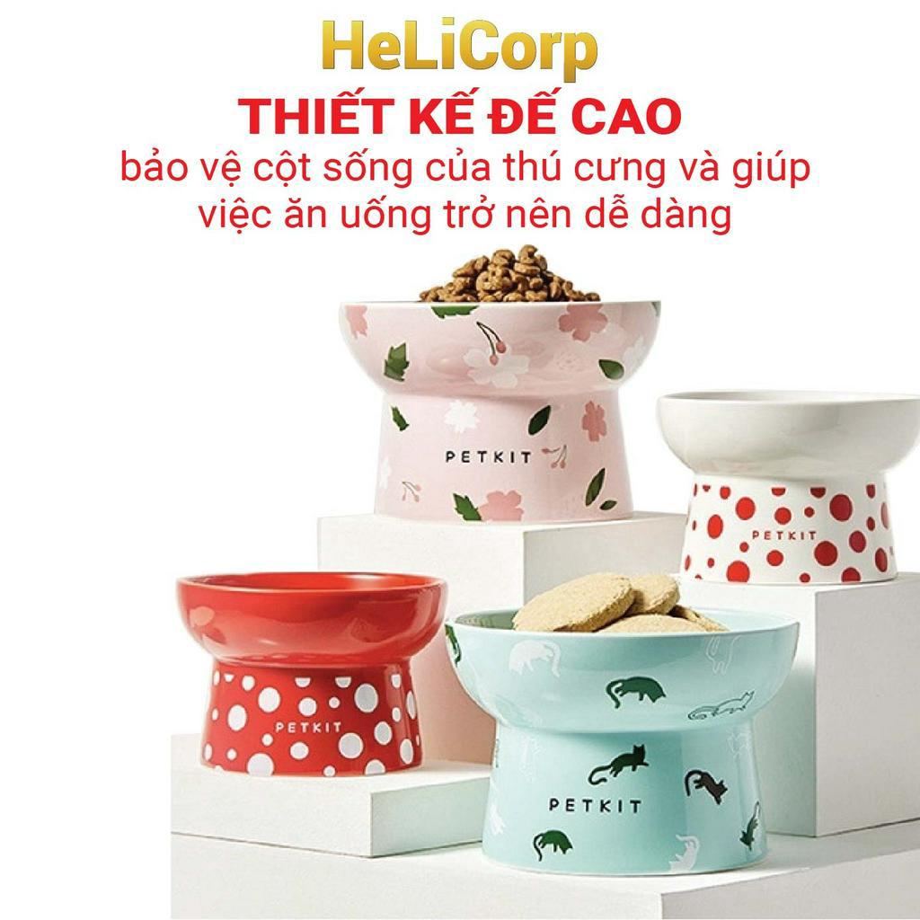 Chén Ăn, Bát Ăn Cho Chó Mèo Chống Gù Làm Từ Gốm Sứ Cao Cấp Ceramic Petkit