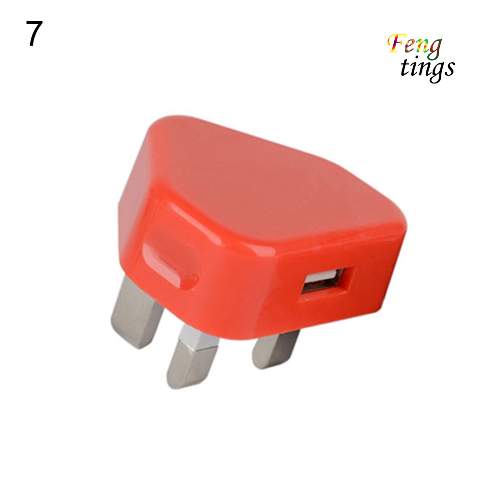 【FT】5V 1A USB Wall Charger UK Plug Travel AC Power Adapter for Samsung iPhone 4 5 6