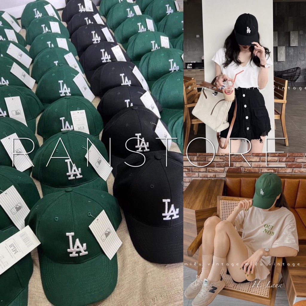 Mũ lưỡi trai LA nam nữ phong cách hàn quốc 2 màu dễ mix đồ_ranstore