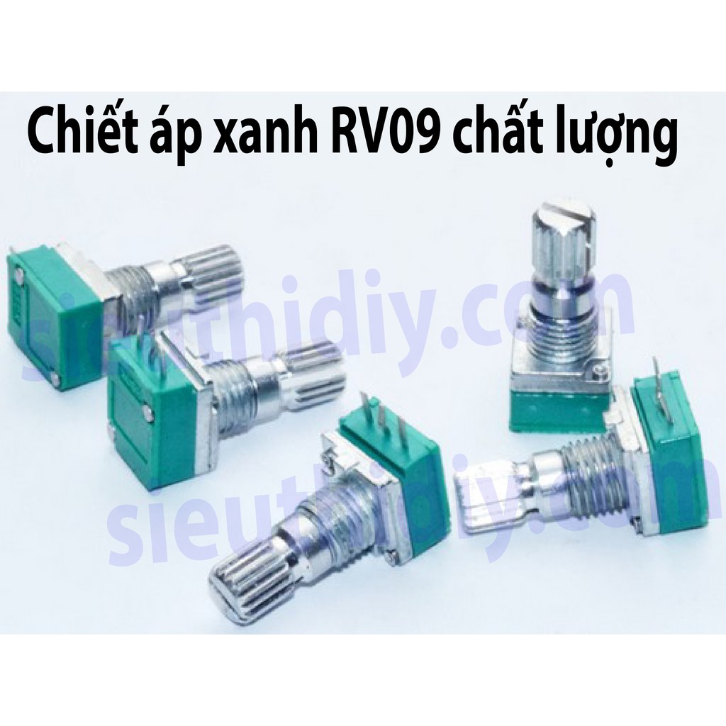 Chiết áp Xanh RK09N Đài Loan chất lượng cao B5K B10K B20K B500K